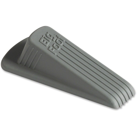 Big Foot No-Slip Doorstop, Rubber, 2-1/4"x4-3/4"x1-1/4", Gray MAS00941
